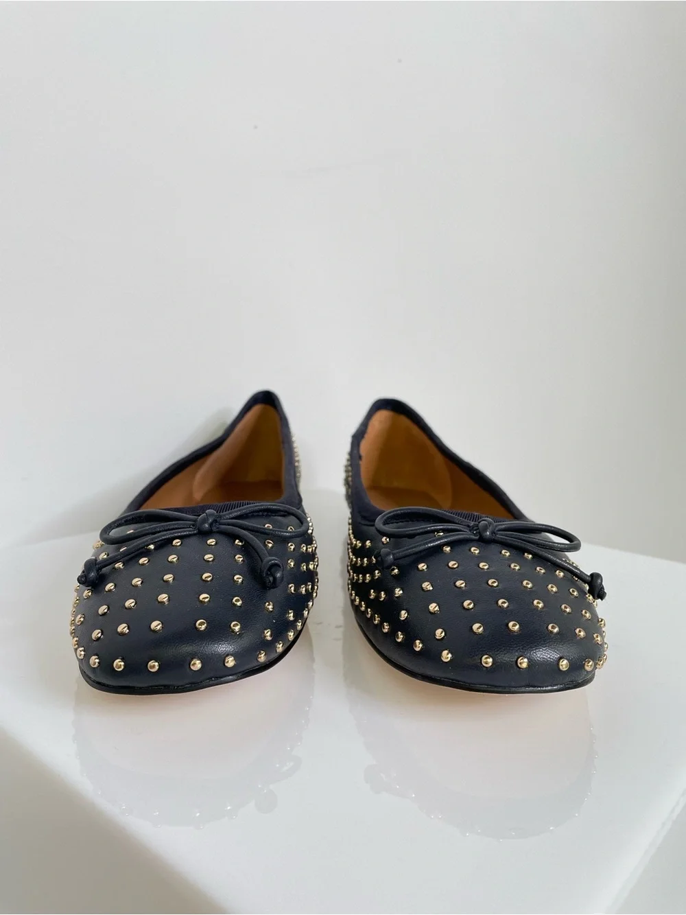 Talbots navy leather